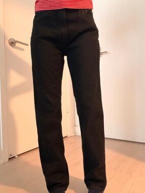 GAP Women's Black Straight-Leg Jeans